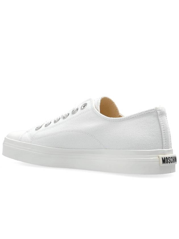 Moschino Square-toe Sneakers, Women's, White - MOSCHINO - BALAAN 5