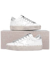 Hi Star White Metallic Silver Heel Tab Sneakers - GOLDEN GOOSE - BALAAN 10