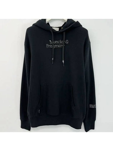 8G70910 809F4 999 Genius Hoodie Black - MONCLER - BALAAN 1