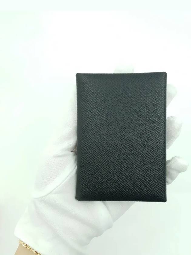 Calvi Duo Card Wallet Noir - HERMES - BALAAN 3