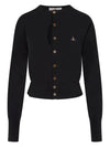 Ripped Embroidery Cardigan Black - VIVIENNE WESTWOOD - BALAAN 6