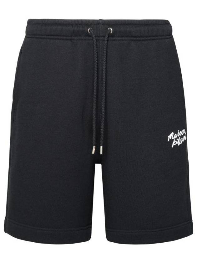 Handwriting Sweat Shorts Black - MAISON KITSUNE - BALAAN 1