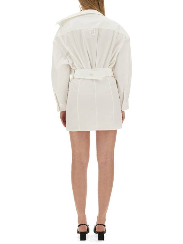 short dress 241DR094 1520 100 WHITE - JACQUEMUS - BALAAN 4