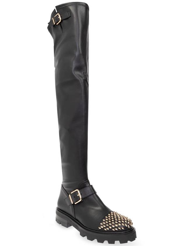 Jimmy Choo ‘Biker II’ Leather Boots, Women's, Black - JIMMY CHOO - BALAAN 4