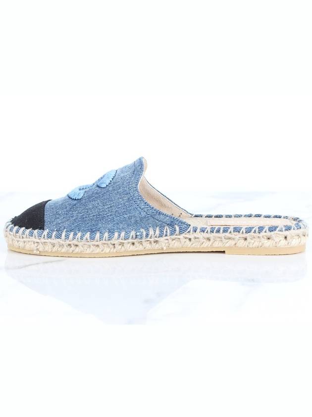 cc logo espadrille mule 37 - CHANEL - BALAAN 8