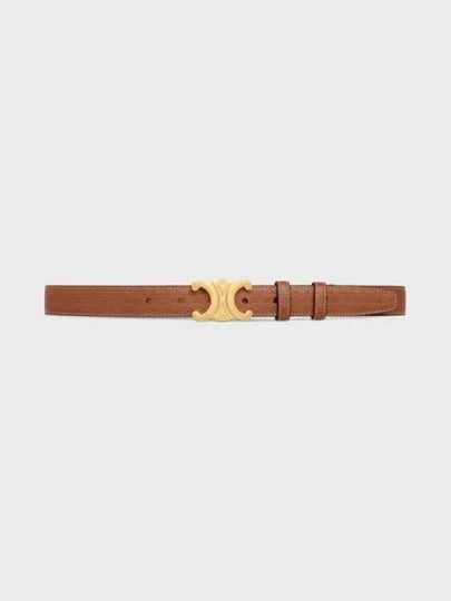 Triomphe Medium Calfskin Belt Brown - CELINE - BALAAN 2