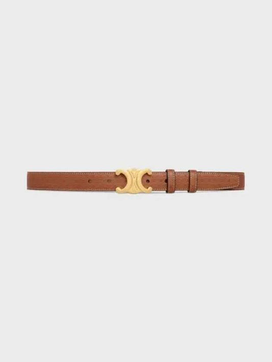 Triomphe Medium Calfskin Belt Brown - CELINE - BALAAN 2