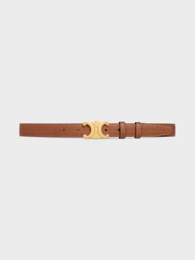 Triomphe Medium Calfskin Belt Brown - CELINE - BALAAN 2