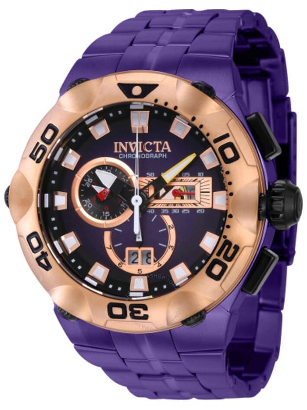 Invicta Subaqua Chronograph Quartz Purple Dial Men's Watch 41726 - INVICTA - BALAAN 1