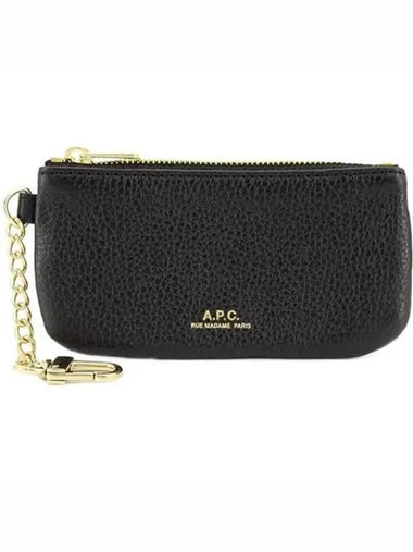 Leather Keiko Key Pouch Black - A.P.C. - BALAAN 1