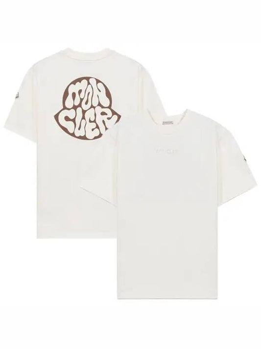 graphic logo short sleeve t-shirt white - MONCLER - BALAAN 2