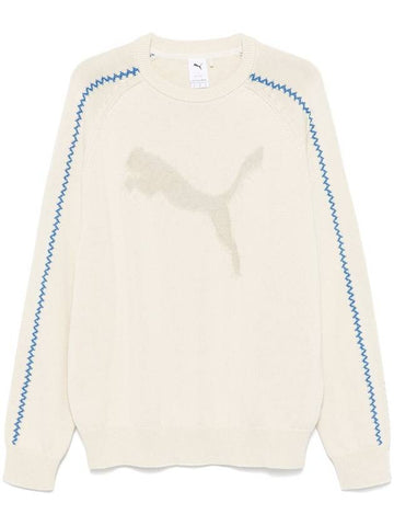 The Never Worn T7 Crew Neck Sweatshirt Alpine Snow - PUMA - BALAAN 1