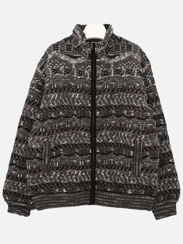 Missoni Collaboration Reversible Zip up Knit Men s Jacket FW21J116 BLK - SUPREME - BALAAN 1