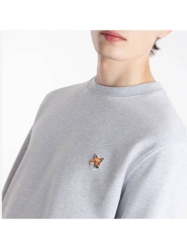 Fox Head Patch Regular Sweatshirt Light Grey Melange - MAISON KITSUNE - BALAAN 6