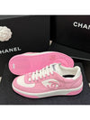 Women's Cotton Sneakers CC Logo Pink Jenny Sneakers - CHANEL - BALAAN 8