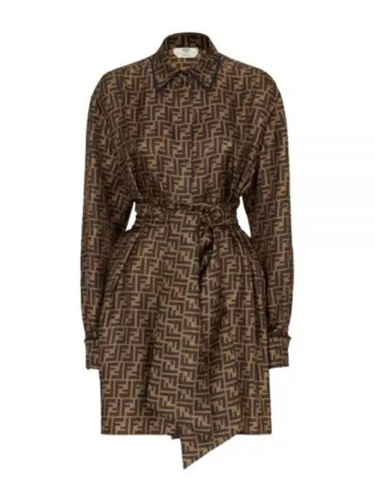 twill dress brown - FENDI - BALAAN 2
