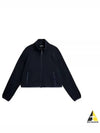 Cirque High Neck Zip-Up Jacket Navy Melange - J.LINDEBERG - BALAAN 2