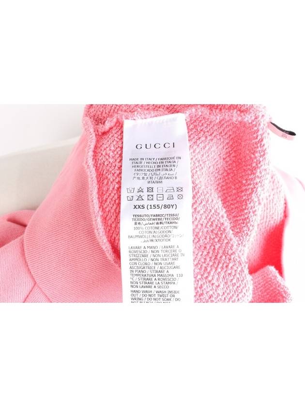 Logo Women s Sweatshirt Pink XXS - GUCCI - BALAAN 8