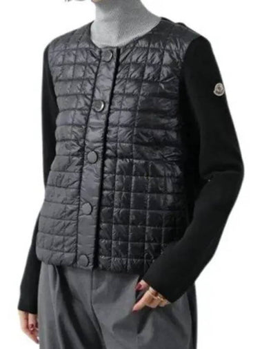 9B00001 M1131 999 Knit Quilted Cardigan - MONCLER - BALAAN 1