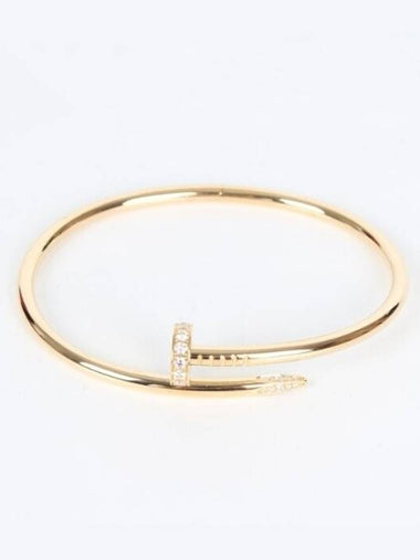 Just Ankleu Diamond Nail Bracelet Yellow Gold No 19 - CARTIER - BALAAN 1