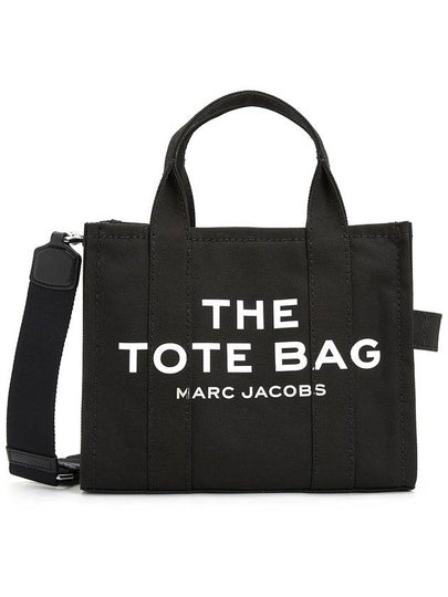 Logo Small Canvas Tote Bag Black - MARC JACOBS - BALAAN 2