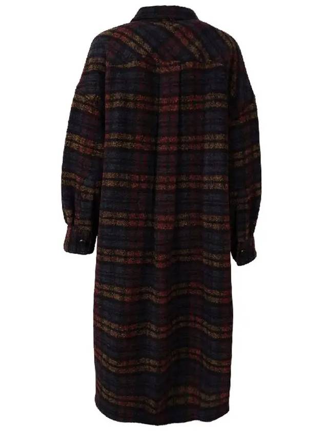 22FW FONTIZI check long coat MA1298 22A012E MUBK - ISABEL MARANT - BALAAN 3