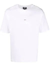 Men's Kyle Micro Logo Short Sleeve T-Shirt White - A.P.C. - BALAAN.