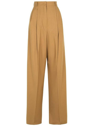 Sportmax 'Kiens12' Brown Virgin Wool Pants - MAX MARA SPORTMAX - BALAAN 1