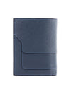 Saffiano Logo Bicycle Wallet Navy - MARNI - BALAAN.