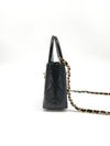 Classic Chain Shiny Aged Calfskin Mini Bag Black - CHANEL - BALAAN 5