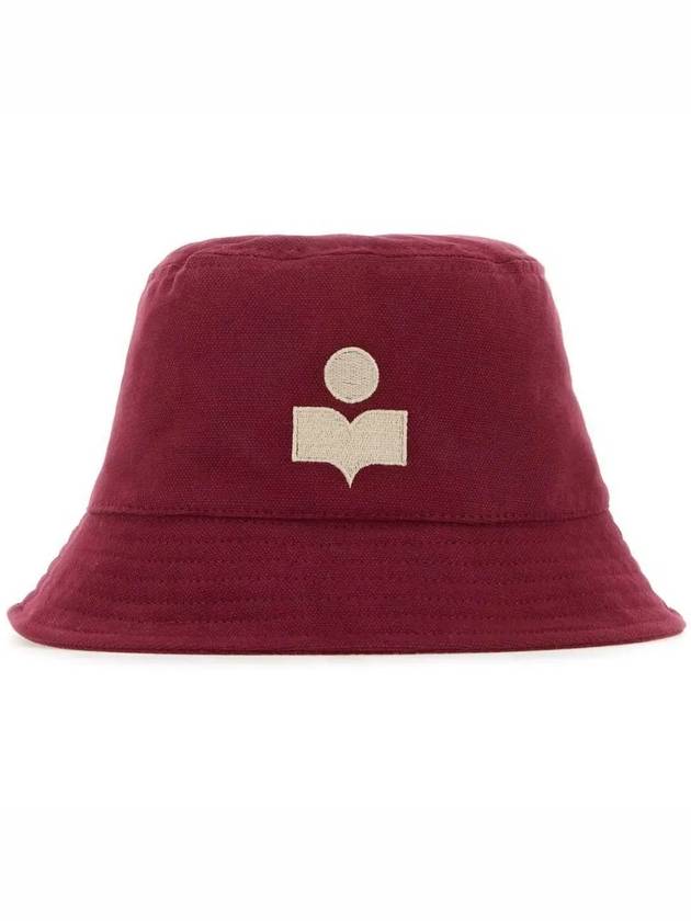 Haley Embroidered Logo Bucket Hat Red - ISABEL MARANT - BALAAN 3