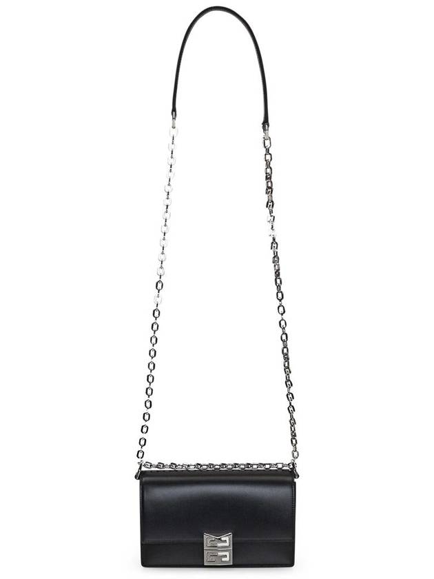 Box 4G Chain Small Leather Shoulder Bag Black - GIVENCHY - BALAAN 3