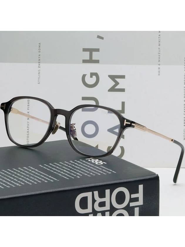 Eyewear Round Eyeglasses Grey - TOM FORD - BALAAN 3