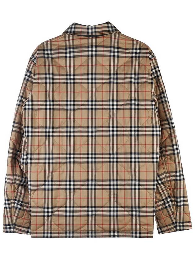 Reversible Vintage Check Thermoregulated Overshirt Jacket Black - BURBERRY - BALAAN 6