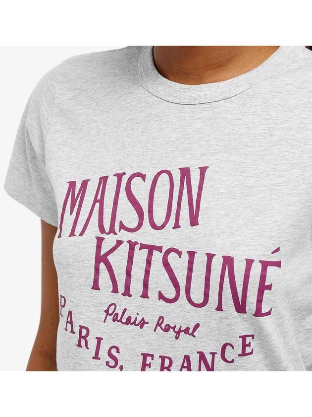 Palais Royal Classic Short Sleeve T-Shirt Light Grey Melange - MAISON KITSUNE - BALAAN 5