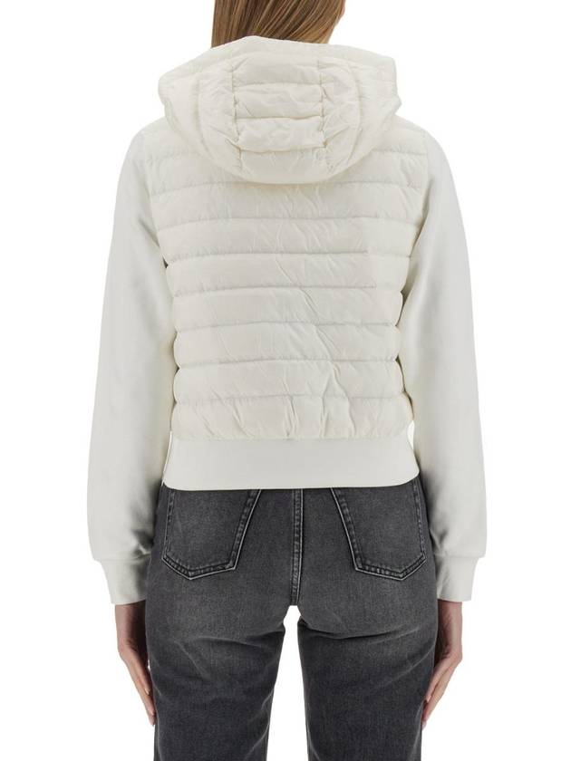 Bolsena Goose Down Mix Padded Cardigan Ivory - DUVETICA - BALAAN 4