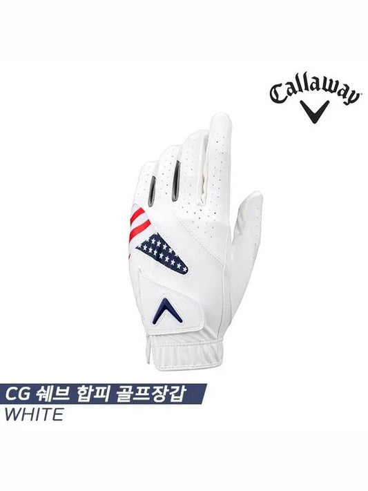 CG Chev CG CHEV leather left hand golf gloves white right hand wear - CALLAWAY GOLF - BALAAN 2