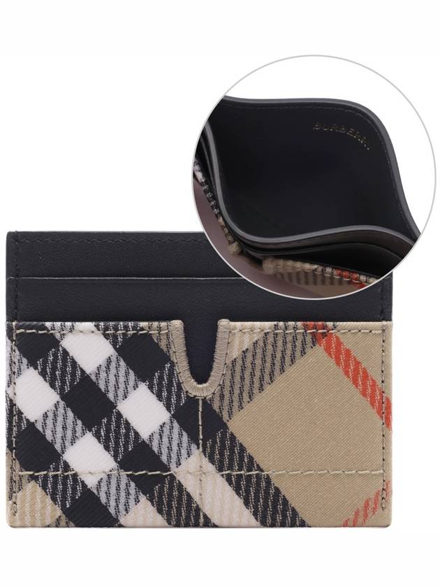 Snip Check Card Wallet Sand - BURBERRY - BALAAN 3