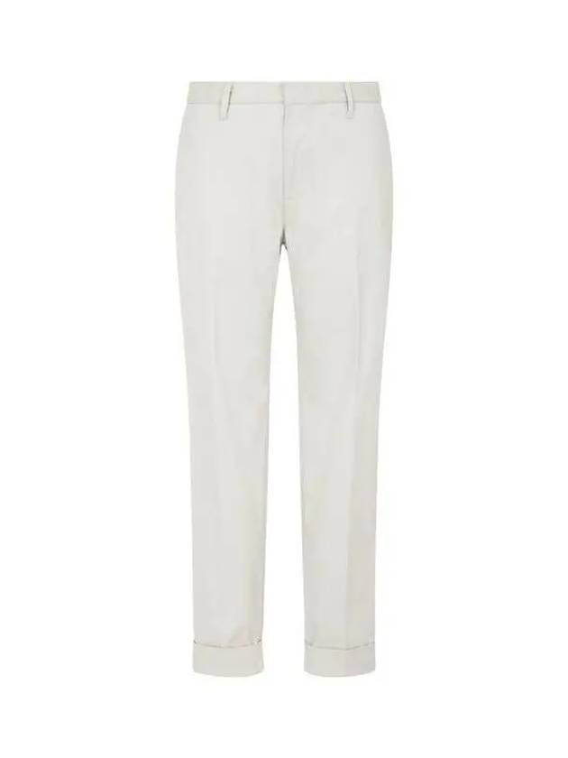 Men s Micro Pattern Roll Up Chino Pants Gray - EMPORIO ARMANI - BALAAN 1