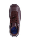 Leather Box Low Top Sneakers Brown - BURBERRY - BALAAN 6