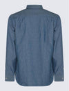 Thomas Pearl Button Denim Long Sleeve Shirt Blue - LORO PIANA - BALAAN 3