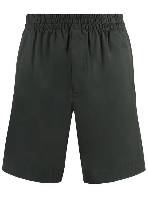 Camping Soft Cotton Shorts Dark Green - BOTTEGA VENETA - BALAAN 2