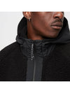 Sherpa Fleece Half Zip-Up Hoodie Black - NIKE - BALAAN 4