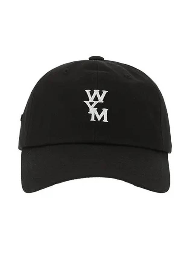 Embroidered Logo Cotton Ball Cap Black - WOOYOUNGMI - BALAAN 2