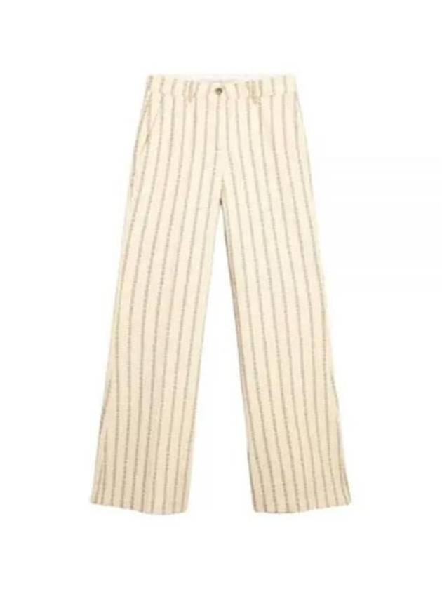 Women's Jacquard Motif Cotton Wide Pants Cream - GOLDEN GOOSE - BALAAN 2