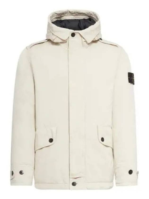 David-TC Down Short Parka Ivory - STONE ISLAND - BALAAN 2