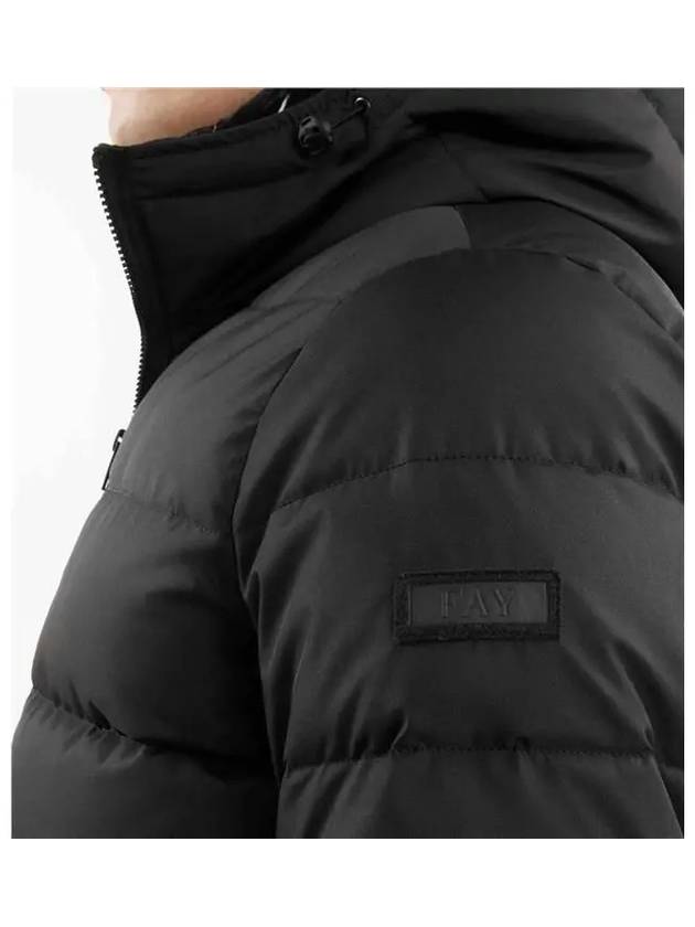 double front hooded down jacket black - FAY - BALAAN 6