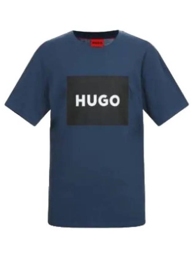 Box logo cotton regular fit t shirt short sleeve tee - HUGO BOSS - BALAAN 1