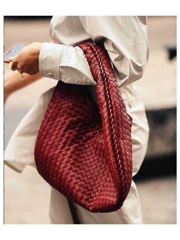 Nappa Hobo Bag 115654 V0016 6577 Red - BOTTEGA VENETA - BALAAN 8