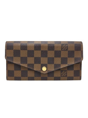 N63209 Damier Even Canvas Sarah Wallet Long - LOUIS VUITTON - BALAAN 1